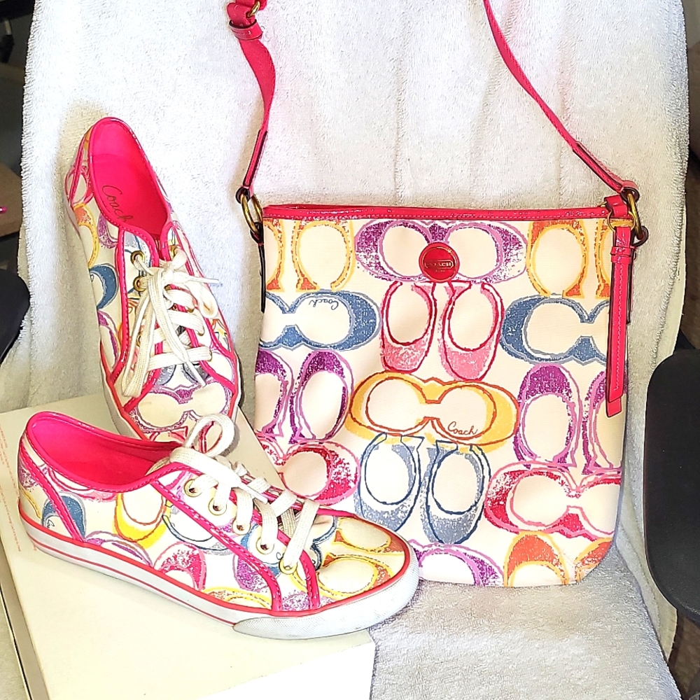 COACH Multi-Color shoes,bag